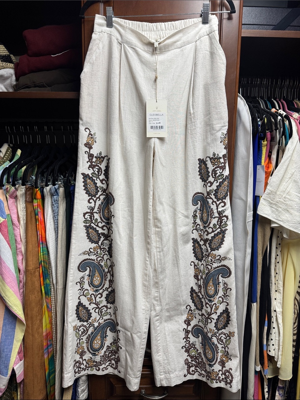 Cleobella NWT Beau Pant wide leg Cotton / Linen Pant